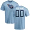 Custom Name & Number T-Shirt - Light Blue