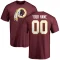 Custom Name & Number T-Shirt - Maroon