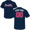 Custom Name & Number T-Shirt - Navy