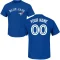 Custom Name & Number T-Shirt - Royal