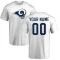 Custom Name & Number T-Shirt - White