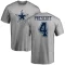 Dak Prescott Name & Number T-Shirt - Ash