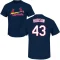 Dakota Hudson Name & Number T-Shirt - Navy