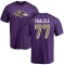 Daniel Faalele Name & Number T-Shirt - Purple