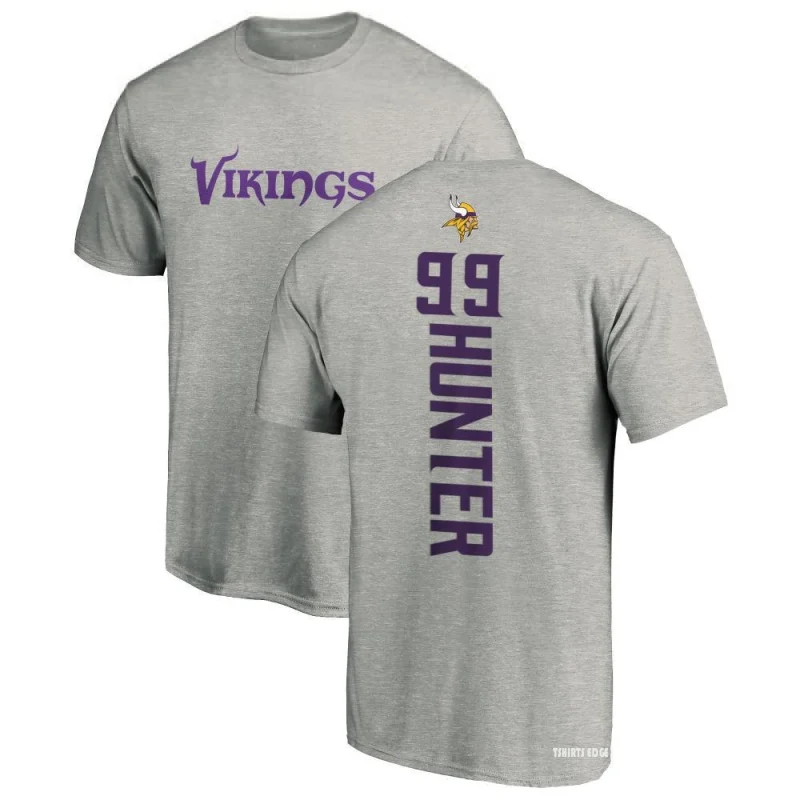 Women's Danielle Hunter Backer V-Neck T-Shirt - Ash - Tshirtsedge