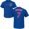 Dansby Swanson Name & Number T-Shirt - Royal