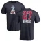 Darin Erstad Name and Number Banner Wave T-Shirt - Navy