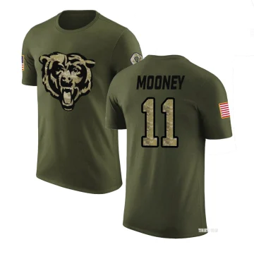 Women's Darnell Mooney Legend Salute to Service Scoop Neck T-Shirt - Olive  - Tshirtsedge