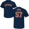 Darryl Kile Name & Number T-Shirt - Navy