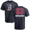 Darwinzon Hernandez Name and Number Banner Wave T-Shirt - Navy