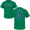 Dave Valle Name & Number T-Shirt - Green