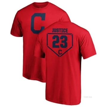 David Justice Atlanta Braves Men's Red RBI T-Shirt 