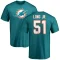 David Long Jr. Name & Number T-Shirt - Aqua