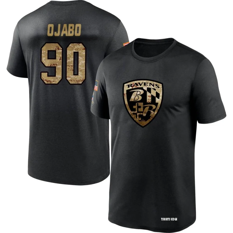 David Ojabo 2020 Salute To Service Performance T-Shirt - Black - Tshirtsedge