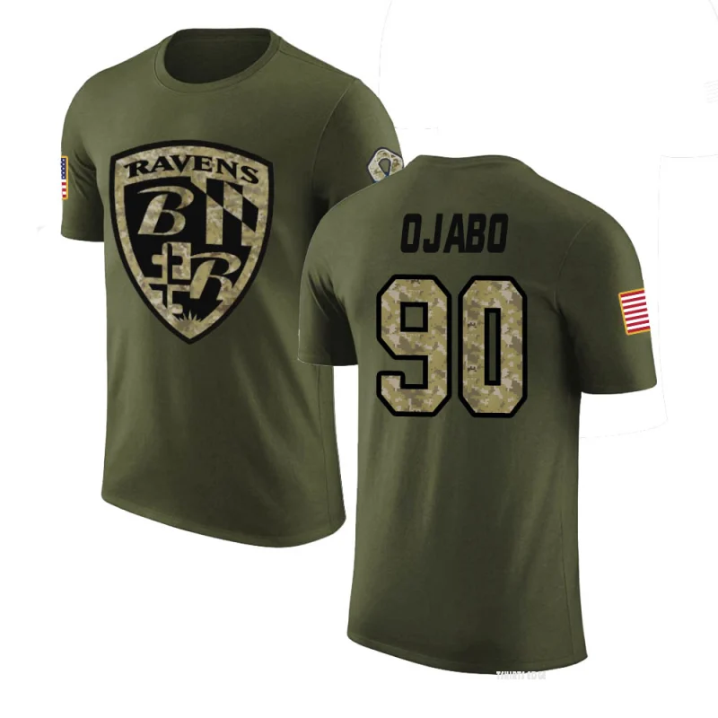 David Ojabo 2020 Salute To Service Performance T-Shirt - Black - Tshirtsedge