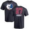 David Roddy Name and Number Banner Wave T-Shirt - Navy