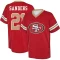 Deion Sanders Name & Number Game Day V-Neck T-Shirt - Red