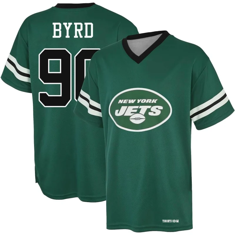 Dennis Byrd Name & Number T-Shirt - Green - Tshirtsedge