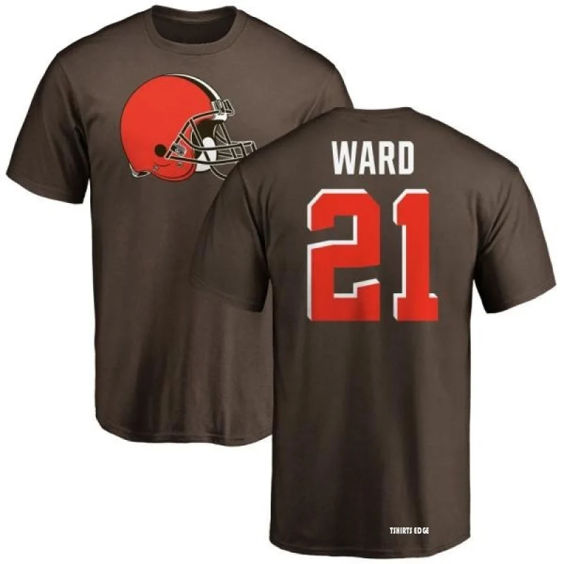 Tshirtsedge Denzel Ward Name & Number T-Shirt - Brown