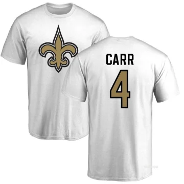 : Derek Carr Profile T Shirt S White : Automotive