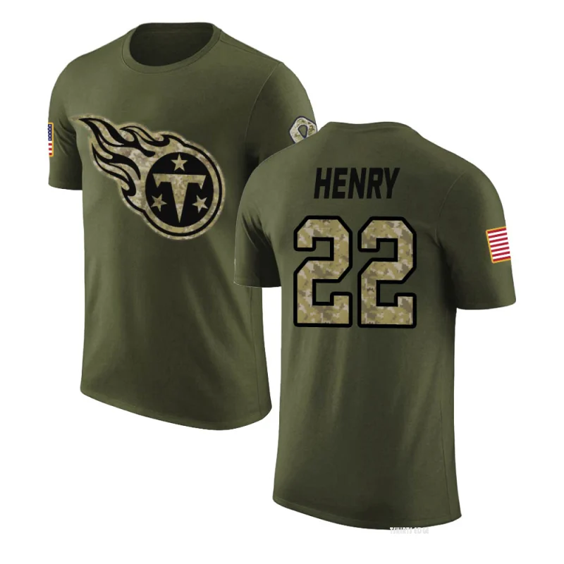 Derrick Henry Legend Salute to Service T-Shirt - Olive - Tshirtsedge