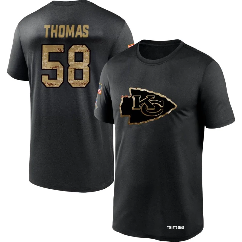 Derrick Thomas 2020 Salute To Service Performance T-Shirt - Black