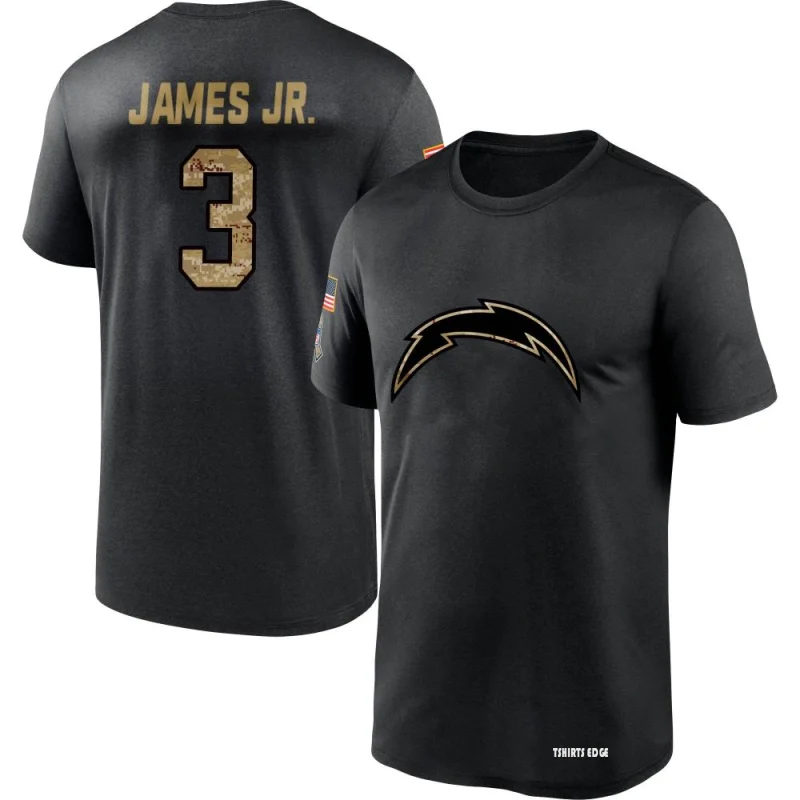 Derwin James Jr. 2020 Salute To Service Performance T-Shirt - Black -  Tshirtsedge