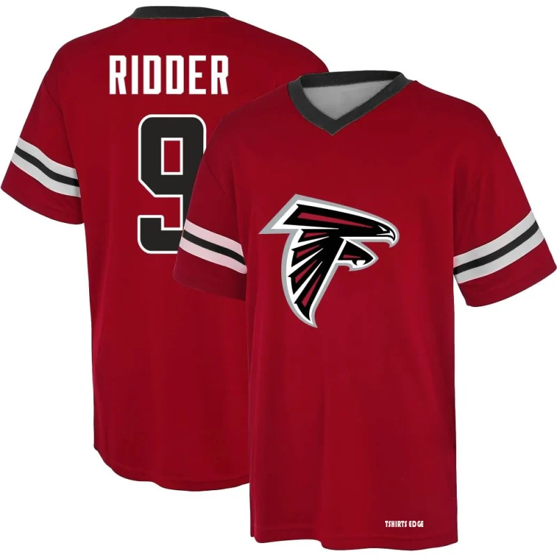 Desmond Ridder Name & Number Game Day V-Neck T-Shirt - Red - Tshirtsedge