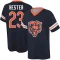 Devin Hester Name & Number Game Day V-Neck T-Shirt - Navy