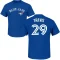 Devon Travis Name & Number T-Shirt - Royal