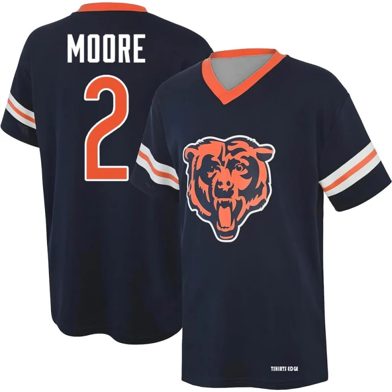 DJ Moore Name & Number T-Shirt - White - Tshirtsedge