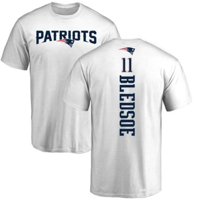 Drew Bledsoe Backer T-Shirt - White - Tshirtsedge