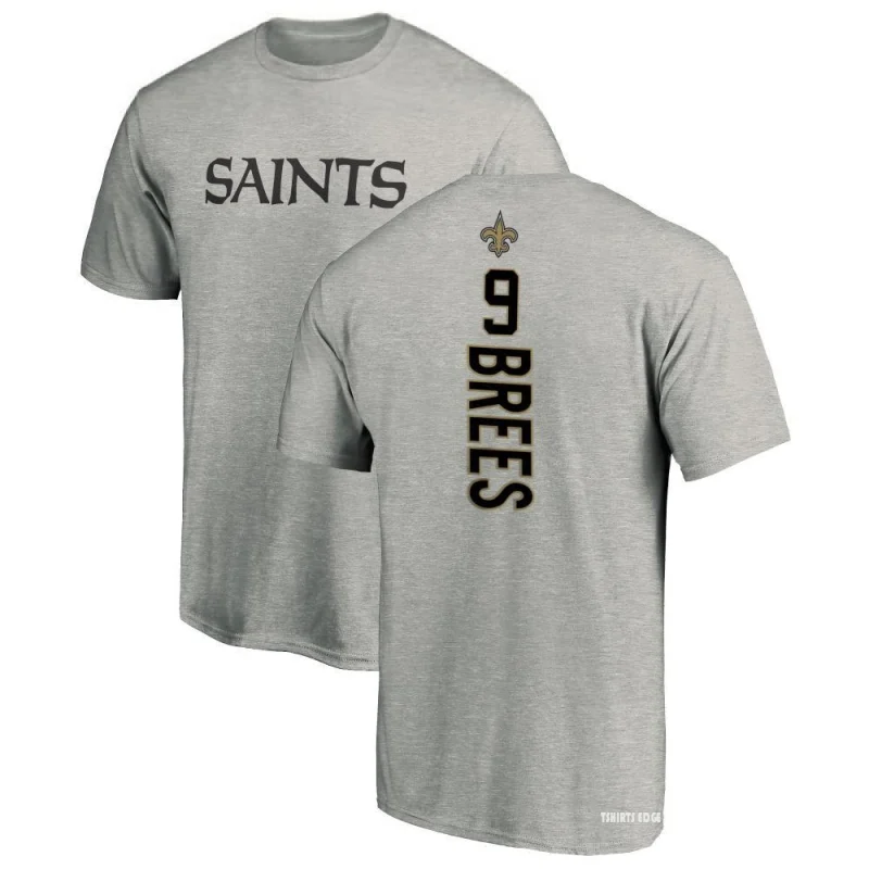 Drew Brees Backer T-Shirt - Ash - Tshirtsedge