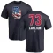 Drew Carlton Name and Number Banner Wave T-Shirt - Navy