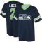 Drew Lock Name & Number Game Day V-Neck T-Shirt - Navy