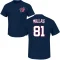 Drew Millas Name & Number T-Shirt - Navy