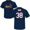 Drew Rom Name & Number T-Shirt - Navy