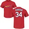 Drew VerHagen Name & Number T-Shirt - Red