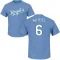 Drew Waters Name & Number T-Shirt - Light Blue