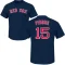 Dustin Pedroia Name & Number T-Shirt - Navy