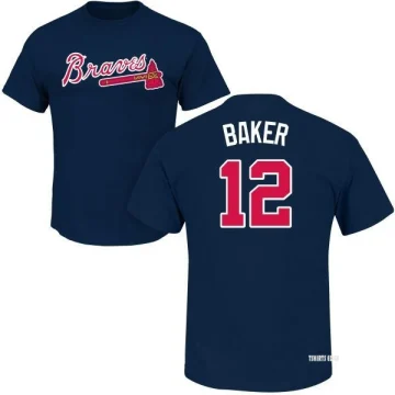 Dusty Baker Atlanta Braves Women's Navy Backer Slim Fit T-Shirt 