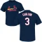 Dylan Carlson Name & Number T-Shirt - Navy