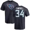 Earl Campbell Name & Number T-Shirt - Navy