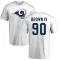 Earnest Brown IV Name & Number T-Shirt - White