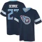 Eddie George Name & Number Game Day V-Neck T-Shirt - Navy