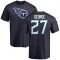 Eddie George Name & Number T-Shirt - Navy