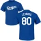 Eddys Leonard Name & Number T-Shirt - Royal