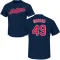 Eli Morgan Name & Number T-Shirt - Navy