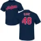 Emmanuel Clase Name & Number T-Shirt - Navy