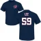 Evan Lee Name & Number T-Shirt - Navy